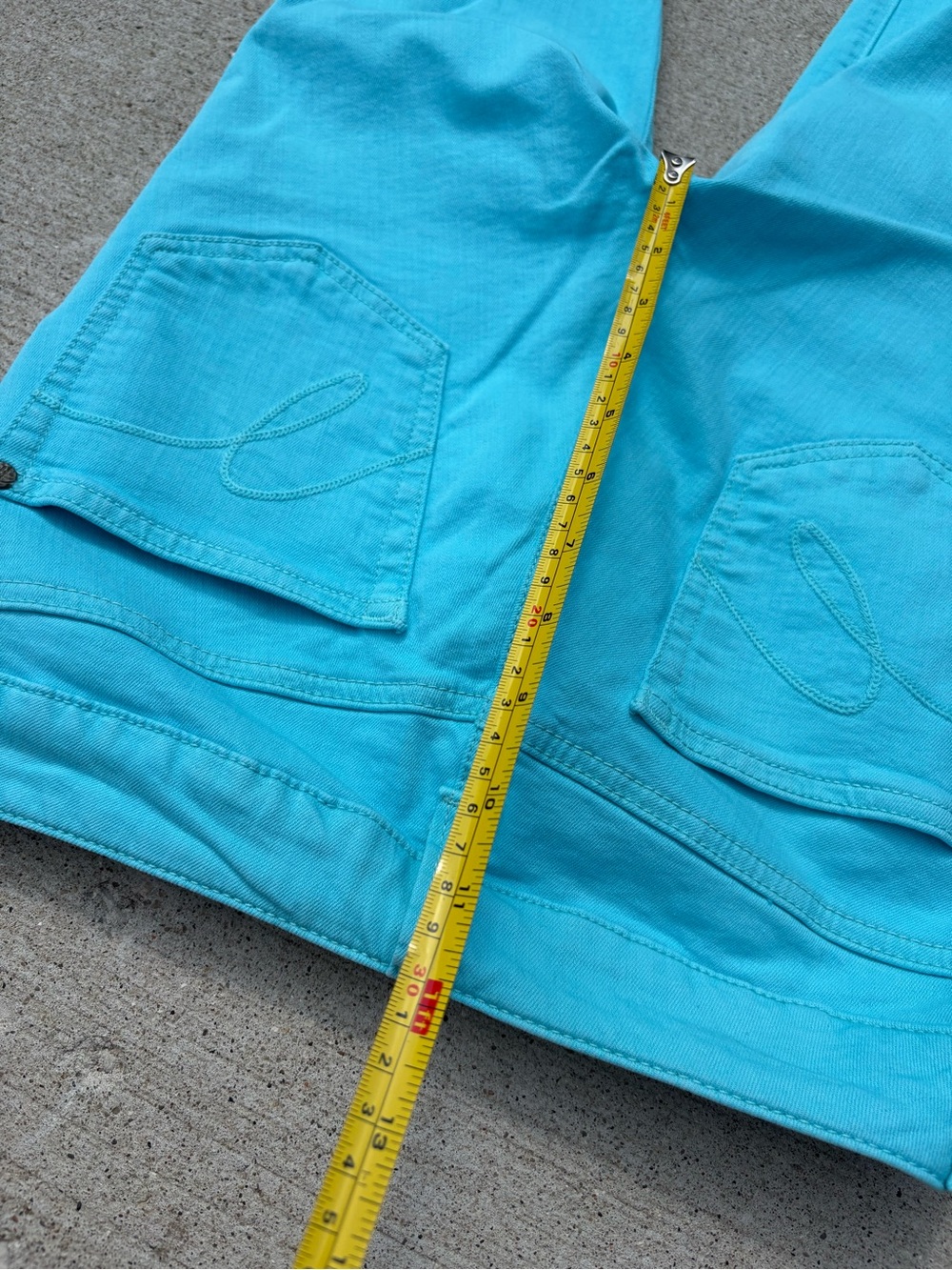 MIRACLE BODY TEAL STRAIGHT LEG PANTS - Picture 5 of 7
